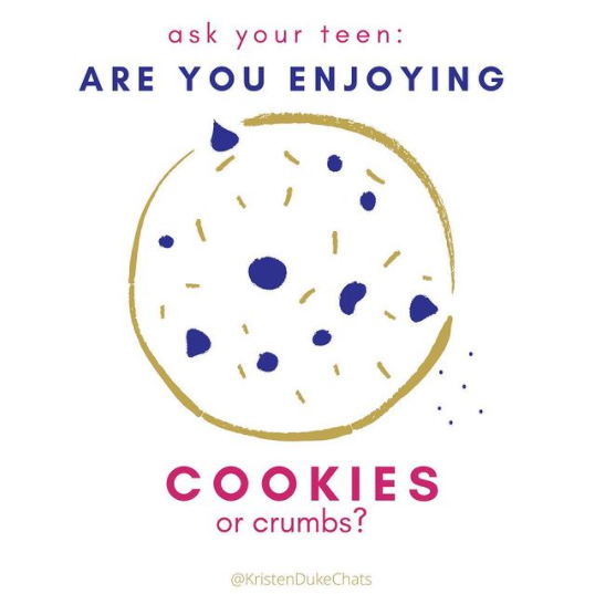 Are you enjoying cookies or crumbs?